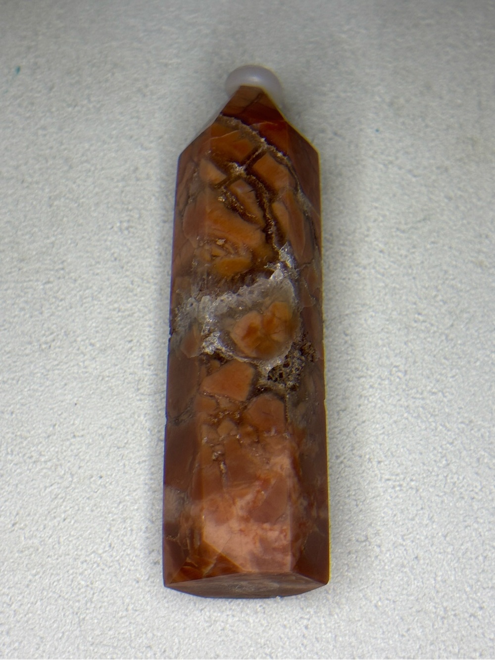 Brecciated Red Jasper Druzy Tower